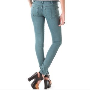 Free people teal skinny jean